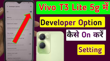 Vivo T3 Lite 5g me developer option kaise on kare setting//how to Developer option on in vivo t3 5g