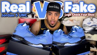 Real vs Fake - Jordan 5 UNC (Don’t Get Scam)