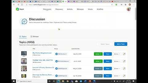 Flipgrid Topics and Groups