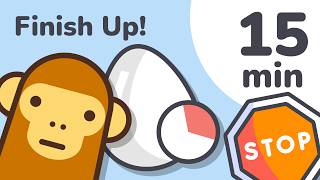 15 Minute Finish Up Timer for Kids (Visual Countdown)