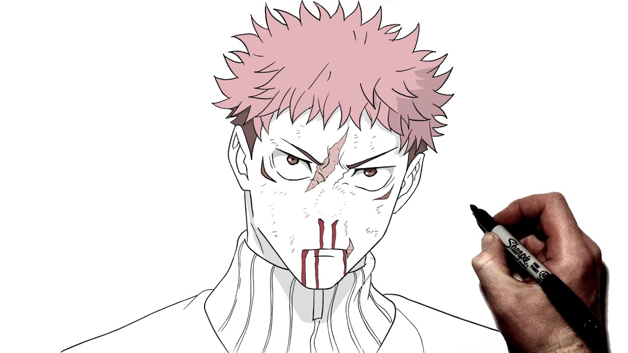 Drawing Module Yuij How To Draw Yuji (I'm A Cog) | Step By Step | JJK Culling Games - YouTube