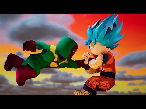 Goku VS Vision from Marvel Comics Roblox Animation