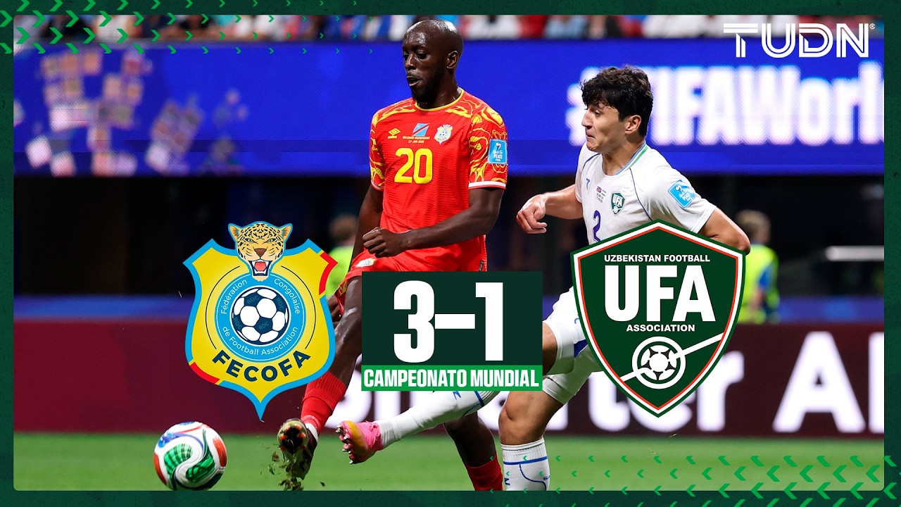 ¡Remontada con autoridad! Congo supera 3-1 a Uzbekistán y sueña en grande 🔥​⚽ 🇨🇩​ | TUDN
