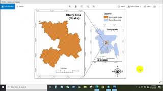 Study Area Mapping | Create Map Layout in ArcGIS screenshot 5