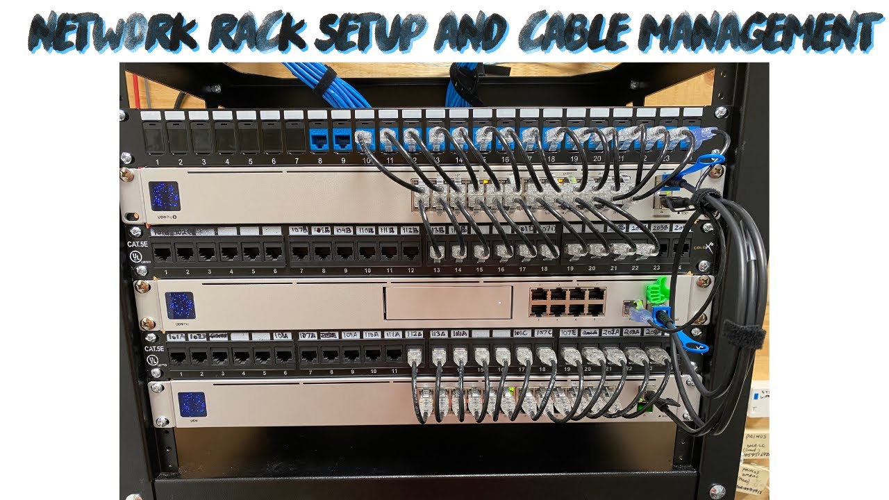 Network Rack Setup And Cable Management - YouTube