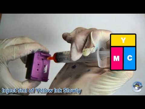 How to Refill HP 300XL, HP 901 & HP 301XL Colour Ink Cartridge