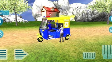 Police Tuk Tuk Auto Rickshaw Driving Game 2021 Gameplay