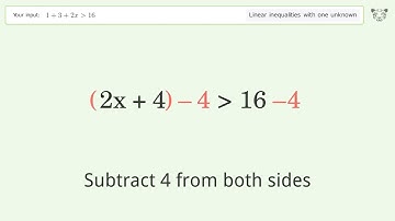 Solving Linear Inequalities: 1+3+2x is Greater Than 16