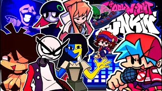 Friday Night Funkin' - Hotline 024 [The Medley Update] - Majin Sonic, DDLC, Among Us [FNF MODS]