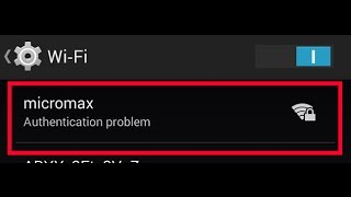 How To Fix Authentication Problem Wifiandroid Phone