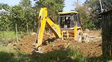 JCB vs Tree Root - JCB Machine Pulling Out Tree Roots.-Part-2