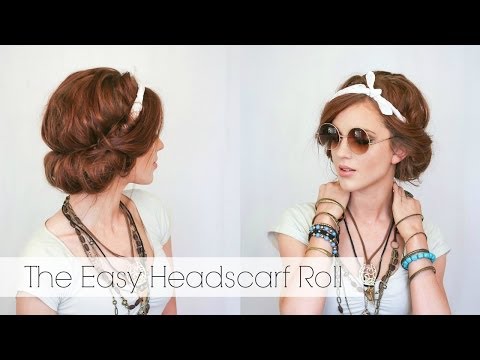 Hair Tutorial: The Easy Headscarf Roll