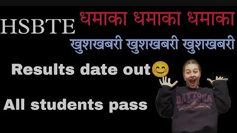 Hsbte results updated. results date out 🥰. #hsbte #exam #results.