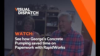 See how George’s Concrete Pumping saved time on paperwork with RapidWorks