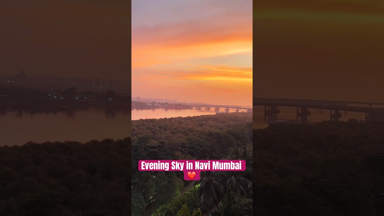 Video thumbnail: #happyfeet #love #nature #sunset #eveningsky #belapur #navimumbai #colorsofnature