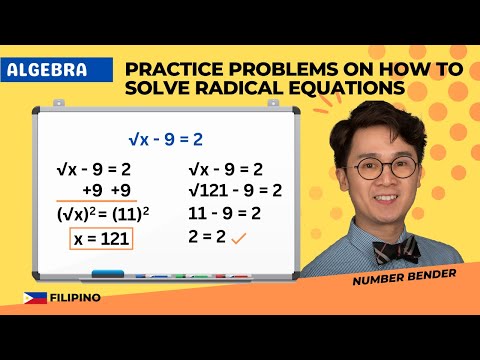 Video lesson: Equations with Square Roots Worksheet (Filipino lesson · Tagalog)