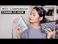 CHANEL WOC VS DIOR WOC COMPARISON | What fits, cost, which I prefer