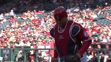CLE@LAA: Conger throws out Murphy trying to steal
