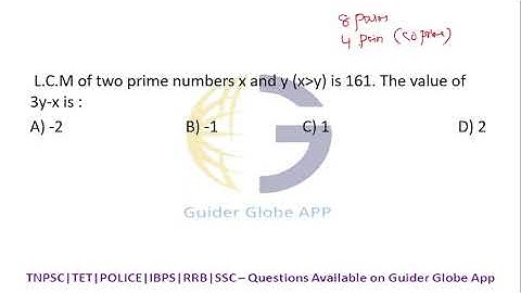 L.C.M of two prime numbers X and Y (Xgreaterthan Y)is 161.The value of  3Y-X is: