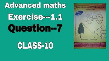 Advanced mathematics, exercise--1.1, question-7, sets, class -10 ,seba board,English medium
