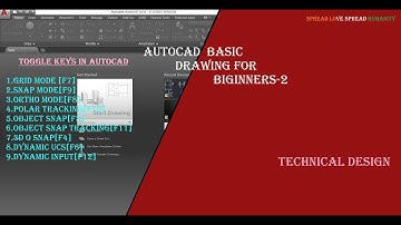 AutoCad Toggle keys- GridMode,SnapMode,OrthoMode,Polar Tracking,Object Snap,object Snap Tracking,etc