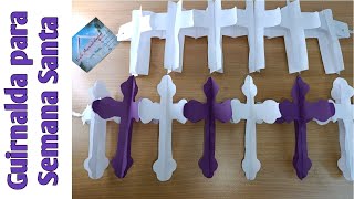 Paper garlands for Easter 🕊️✝️ // Garland with colorful leaves