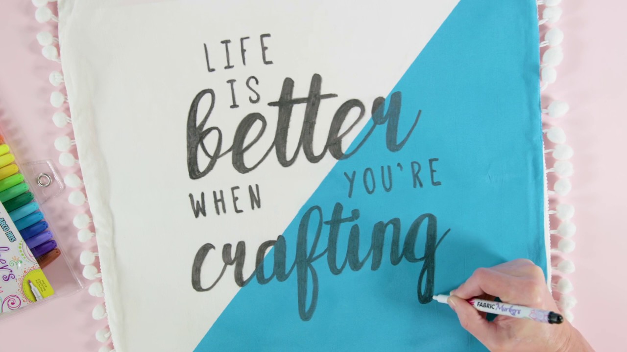 Simple DIY Fabric Marker Pillow YouTube