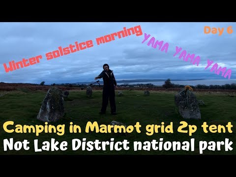Winter Solstice Morning Lake District Marmot Tent camp Birkrigg stone circle scandale pass