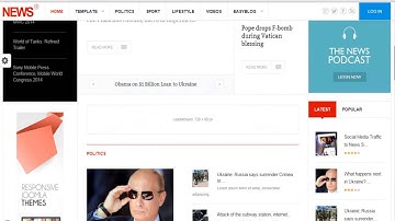 Joomla Template GK News 2-    Menzza.com