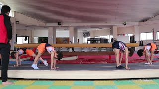 تمارين الاحماء الخاصة بالجمباز Gymnastics Warm Up Routine