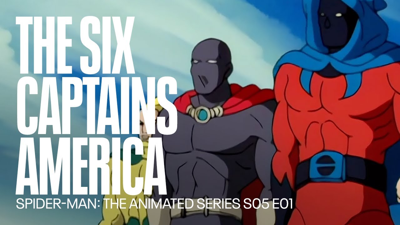 The six Captains America | Spider Man: The Animated Series