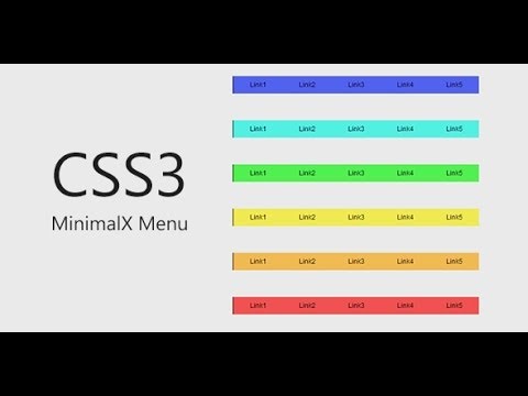 PRODUCTS - CSS3 MinimalX Menu