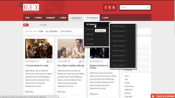 Joomla Template ja nex 10-   Menzza.com