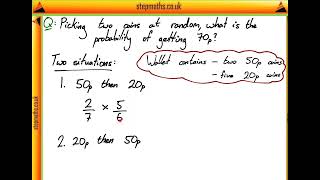 BMAT 2018 Section 2 - Q08 (Maths) - Probability - Worked Solution
