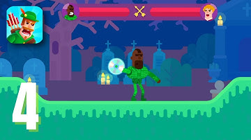 Bowmasters Gameplay Walkthrough Part 4 - Cyberstar  Vs Pupil Michael ( iOS, Android )