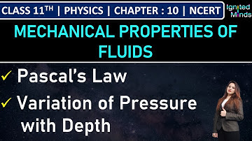 Class 11th Physics | Pascal’s Law | Variation of Pressure with Depth | Example 10.2 | Chapter 10