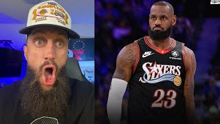LEBRON SIGNED WITH THE SIXERS I CANT BREATHE AND IM CRYING
