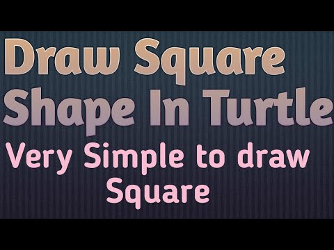 #2 Draw Square Shape In turtle Python || PythonEpoint tutorial