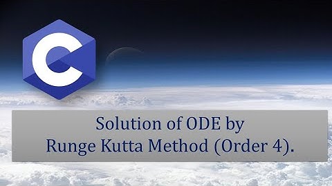 Solution of ODE by Runge Kutta Method (4th Order) - C Programming