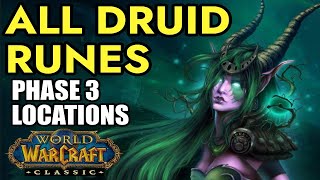 How to Get ALL DRUID RUNES Phase 3 Season of Discovery