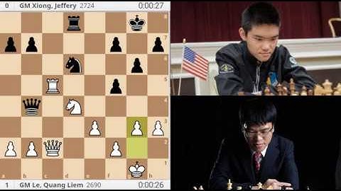 Lê Quang Liêm tái ngộ thần đồng cờ vua người Mỹ Xiong Jeffery!