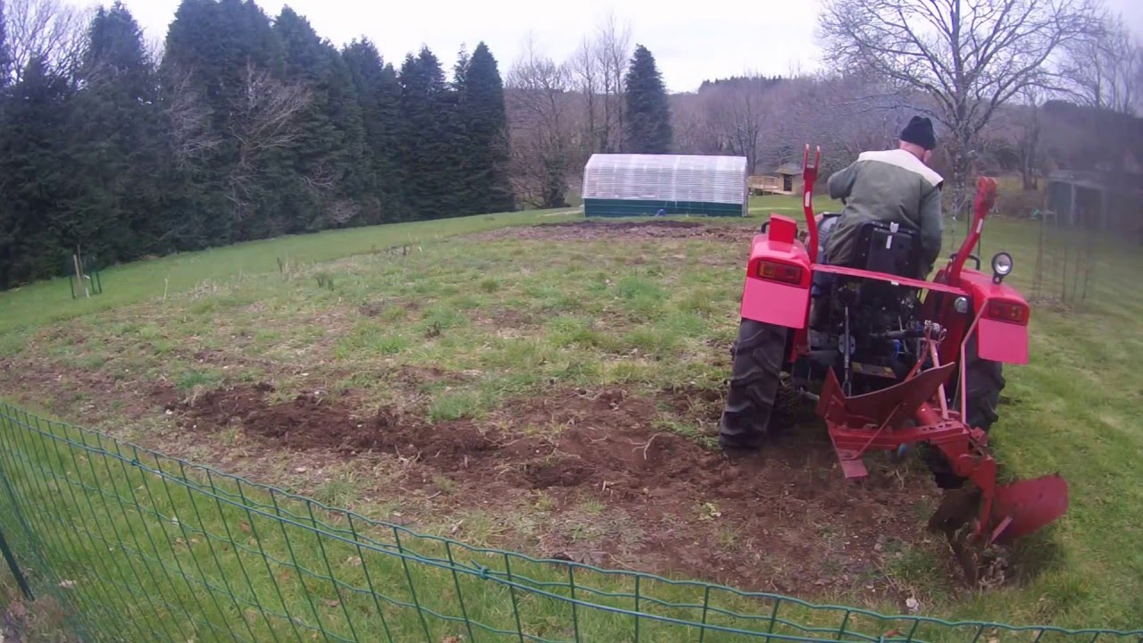 Ploughing and rotavating my garden YouTube