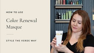 How To Use Aveda's Color Renewal Masque | Style The Verde Way
