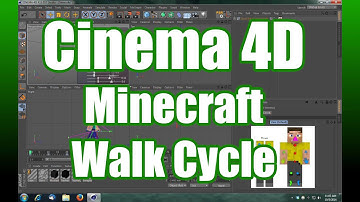 Cinema 4D Minecraft Steve rig walk cycle tutorial