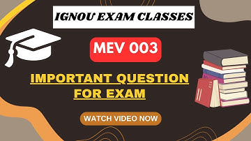 MEV 003 || PGDEOH || Important question || IGNOU EXAM