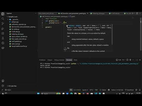 9 - def function, parameter passing