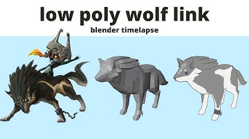 Low Poly Wolf Link | Blender 3.1 Timelapse