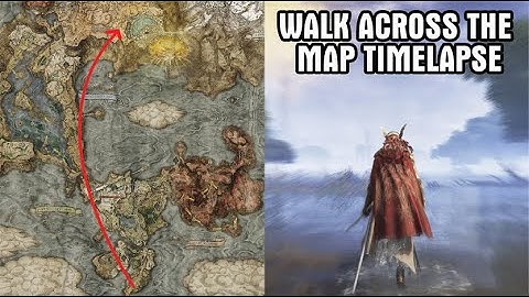 Walk Across The Map Timelapse | Elden Ring (from Castle Morne to Altus Plateau)