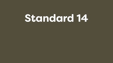 Introduction to PIT Count Minimum Standards: Standard 14