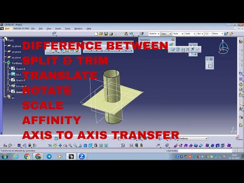 Mastering Advanced CATIA Surfacing Technique: DIFFERENCE Between split & Trim #3 #catia #surfacing